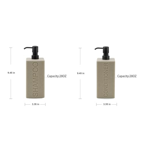 Rectangular Resin Soap Dispenser with Pump | Modern Bathroom