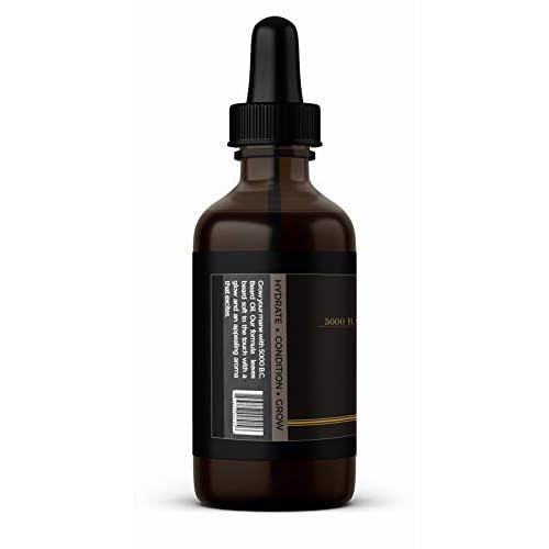 Xotics Natural Beard Growth Oil - 100% Pure Organic Beard Oil for Men, Strengthens Beard/Mustache Growth - Beard Softners, Scented Beard Oil to Make it Grow Fast, Mustache Oil for Men,2oz (sport)