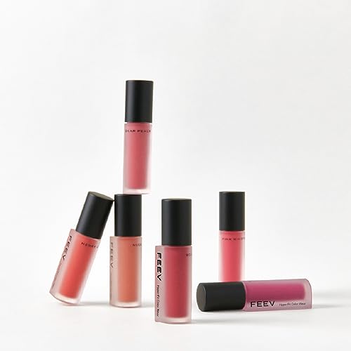 Feev Hyper-Fit Color Wear | Velvet Cream Matte Lip Tint | Vegan Lip Stain & Safe for Sensitive Skins (#05 Pink Whistle)