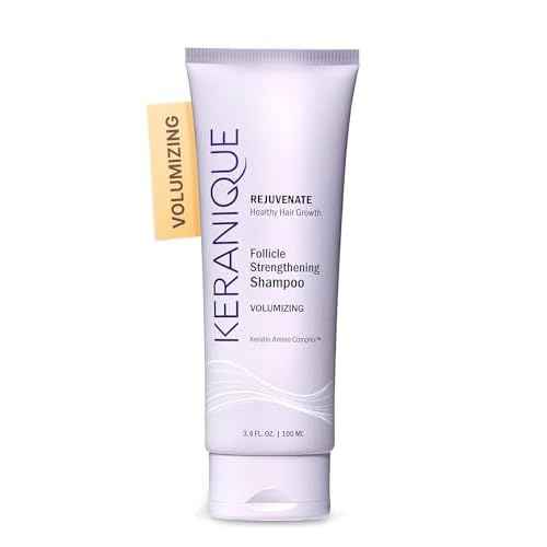 Keranique Volumizing Shampoo - Hair Thickening for Fine & Thinning Hair - Keratin Enriched, Scalp Cleansing, Sulfate-Free, Color-Safe Volume Shampoo