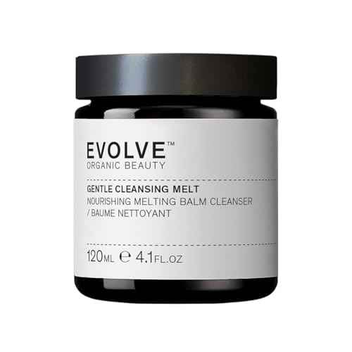 Evolve Organic Beauty - Gentle Cleansing Melt Balm | Soothe, Hydrate, Remove Make Up, Nourish | Baobab Oil, Vanilla | Small-Batch, Vegan Clean Beauty (4.1 oz | 120 mL) Package May Vary