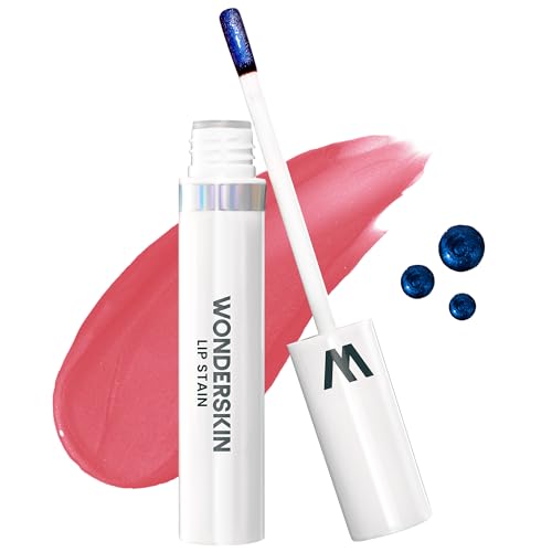 Wonderskin Lip Stain Peel Off Masque (Romance), with Lip Scrub and Clear Lip Gloss