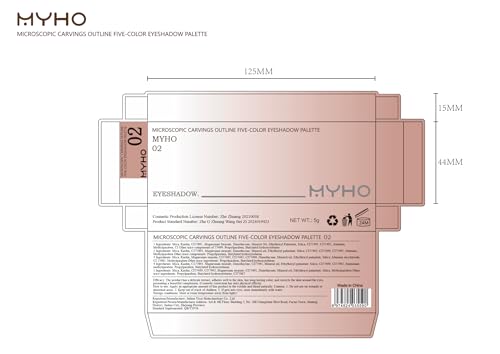 5-Color Matte Eyeshadow Palette - Nude, Pink & Brown