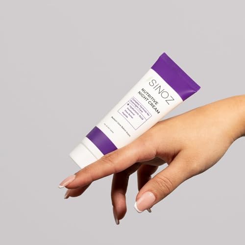 Sinoz Night Care Cream | Anti-Wrinkle Face Cream with Shea Butter & Panthenol | Skin Renewal & Hydration While You Sleep | For All Skin Types | 50 ml