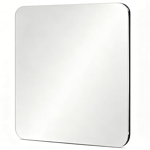 Magnetic Acrylic Locker Mirror - 7.87" Unbreakable & Clear