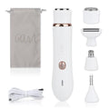 4-in-1 Facial Hair Removal for Women, Electric Painless Shaver, USB Rechargeable, Lip Chin Cheek Trimmer