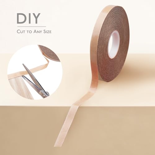 Hair Extension Tape Roll Double Sided, No Residue, 3 Yards