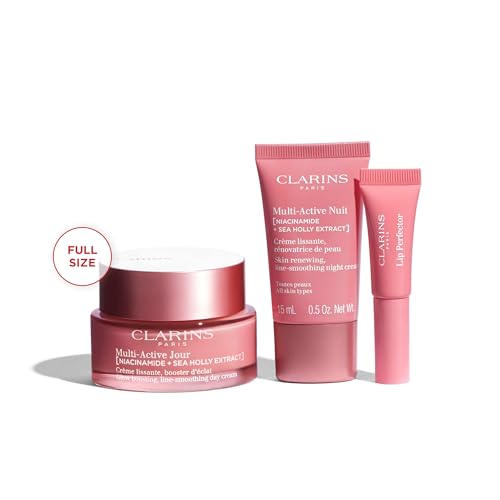 Clarins Multi-Active Day Moisturizer with Niacinamide | Smooth Fine Lines | Visibly Tighten Pores | Even Tone and Texture | Boost Glow | Strengthen Moisture Barrier