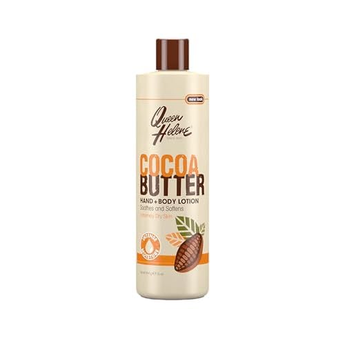 Queen Helene Cocoa Butter Hand and Body Lotion for Dry Skin | Deep Moisturizing Cocoa Butter Formula Softens and Smooths | 16 oz