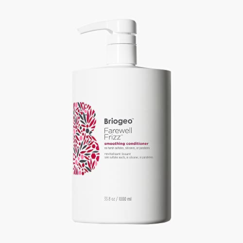 Briogeo Farewell Frizz Smoothing Conditioner, Tame Frizz and Restore Shine to Dull, Dry Hair, Nourishes and Smooths, Argan Oil for Shine, Vegan, Cruelty-Free