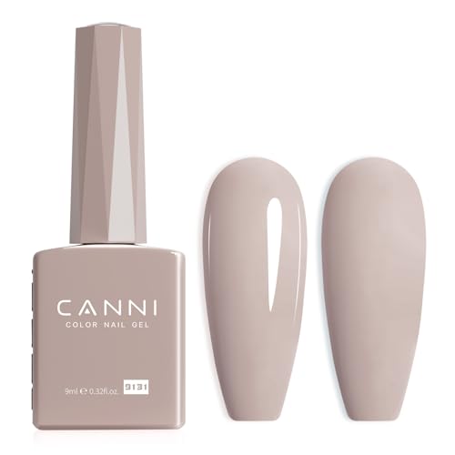 CANNI Nude Gel Nail Polish 1Pcs Beige Nude UV/LED Soak-Off Gel Polish 9131