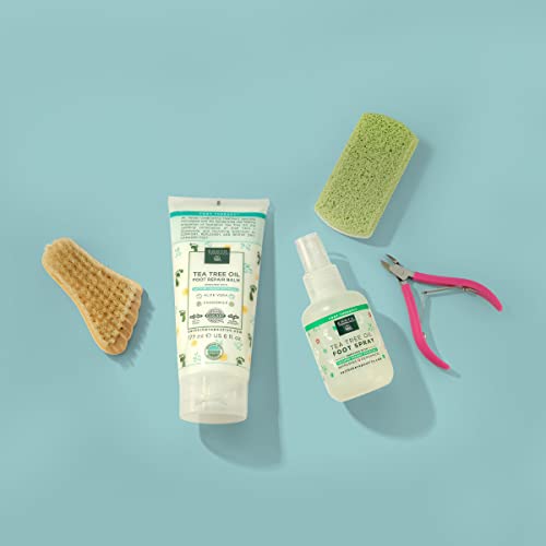 Earth Therapeutics Tea Tree Oil Foot Balm for Dry Cracked Feet (6 oz)