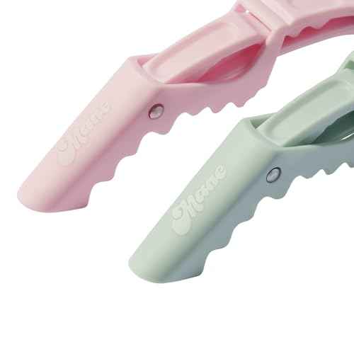 Mane All Grip No Slip Hair Sectioning Clips - Alligator Hair Clips for Styling, Blow-Drying, Curling & Flat-Ironing - Stocking Stuffers for Teen Girls & Adults (4 Count)