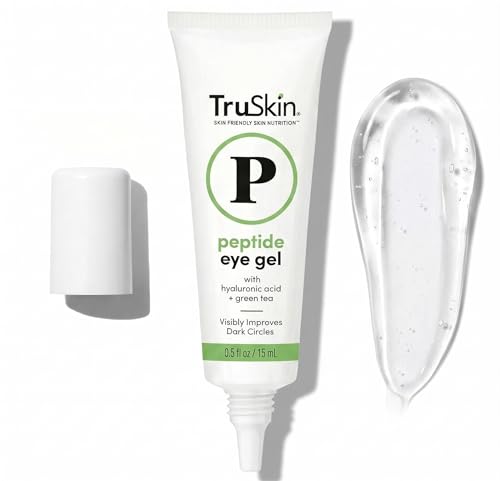 TruSkin Peptide Eye Cream Gel | Dark Circles & Fine Lines, 0.5oz