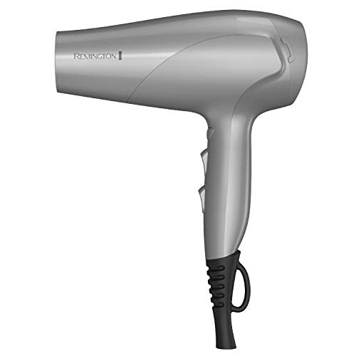 Remington Damage Protection Hair Dryer with Ceramic Ionic Tourmaline Technology, Grey, Diffuser and Concentrator, 3 Piece Set