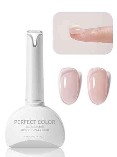 Perfect Color Builder Gel for Nails 15ml Milky Pink Nude UV/LED Nail Extension & Strengthening