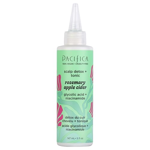 Pacifica Scalp Detox Tonic ? Scalp Exfoliator with Glycolic & Salicylic Acid for Clarifying Build Up & Purifying ? Infused with Rosemary to Support an Itchy, Dry Head ? Vegan & Cruelty-Free ? 5 oz