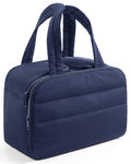 Travel Toiletry Bag with Makeup Organizer, Navy Blue