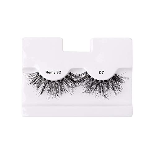 i•ENVY Remy 3D False Eyelashes, 100% Human Hair, Invisible Band (3 Pack)
