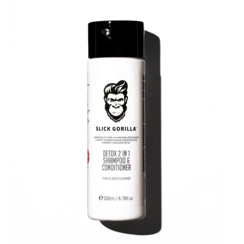 Slick Gorilla Detox 2-in-1 Shampoo & Conditioner for Men, 6.76 fl oz