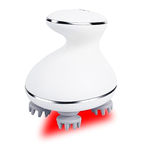 MXM2MXM Electric Scalp Massager with Red Light Therapy - Waterproof & Wireless