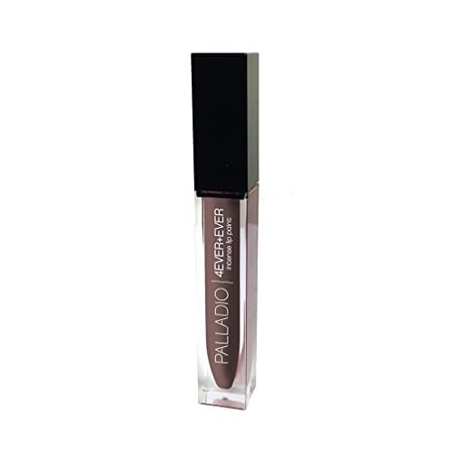 Palladio 4 Ever + Ever Intense Lip Paint, Liquid Lipstick, High Pigmented Lip Gloss, High Shine Vinyl Finish, Rich Color Coverage, Moisturizes Lips, Doe Foot Wand Applicator,Myth