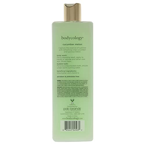 Bodycology Cucumber Melon Body Wash Women 16 oz