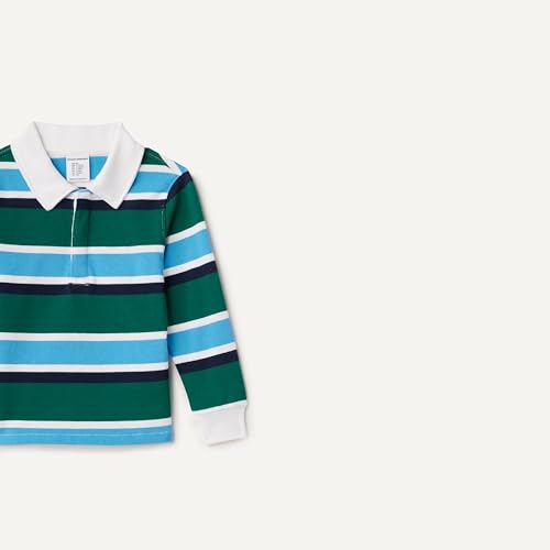 Boys' Long Sleeve Rugby Polo Shirt - Comfortable & Durable