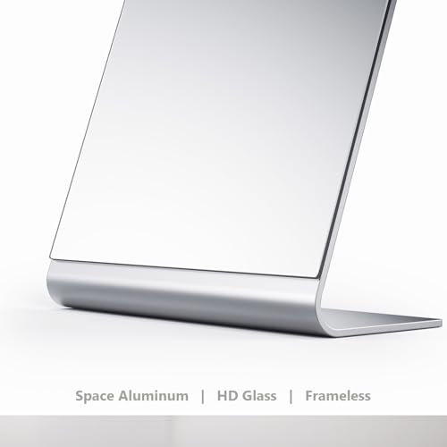 NEZZOE 12x7 Frameless Makeup Mirror for Bathroom Vanity