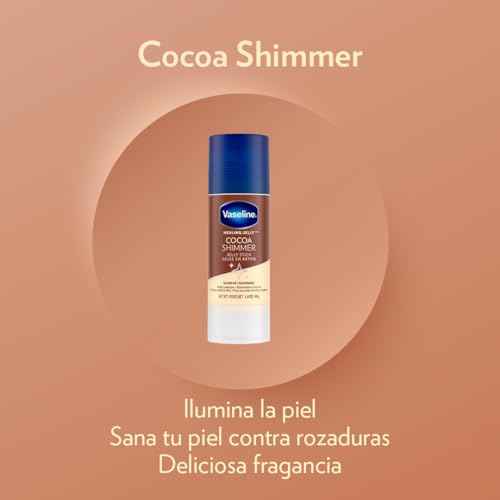 Unilever Vaseline Cocoa Shimmer Jelly Stick GLOW UP Body Luminizer For Dewy Radiant Skin 1.4 oz - 3 Count