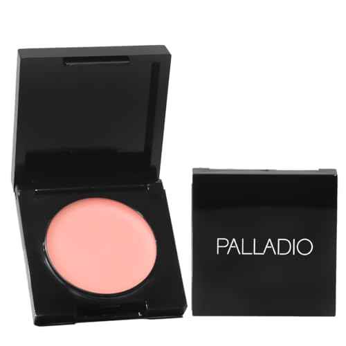 Palladio Under Eye Brightener, Conceal, Brightens, Reduces Appearance of Dark Circles, With Caffeine Peptides & Vitamin E, Tired Skin Color Correcting Brightener & Primer, Light to Medium (Soft Pink)