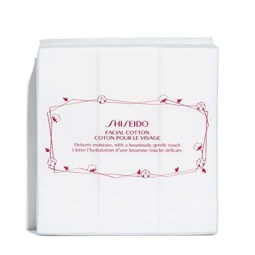Shiseido Facial Cotton Pads 165 Squares - Makeup Removal & Toner Application