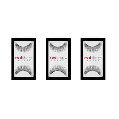 Red Cherry Eyelashes #747m (3 Pair Packs)