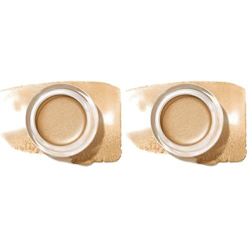 REVLON Colorstay Creme Eye Shadow, Longwear Blendable Matte or Shimmer Eye Makeup with Applicator Brush in Gold, Honey (725) (Pack of 2)