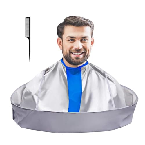 Hair Cutting Cape Umbrella with Comb - Waterproof Salon Apron
