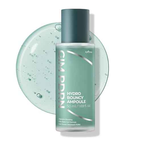 ISNTREE Gim PDRN Hydro Bouncy Ampoule 50ml, 1.69 fl oz | Korean SEAWEED Skincare Facial Serum | Water Jelly Texture | Hydrating & Firming | Multi-Hyaluronic Acid + Collagen Boost | Pore-Refining Glow