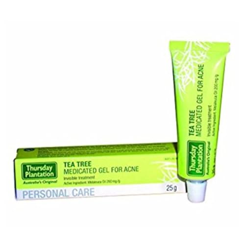 Thursday Plantation Tea Tree Medicated Gel For Acne Acne Removal Cream Skin Repairing Moisturizing Acne Spots Acne Treatment Blackhead Removing Cream, 25g