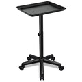 Adjustable Height Salon Rolling Tray with Storage