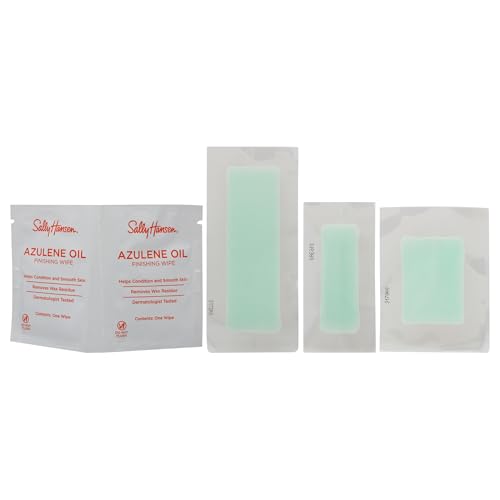 Sally Hansen Wax Kit Wax Strips for Face & Bikini| Vegan,Dermatologist Tested,Long-Lasting Smooth Skin |,20 Count (Pack of 2)