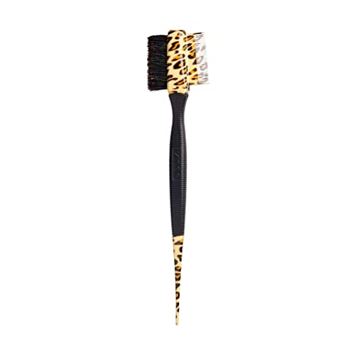 3-in-1 Professional Edge Styler Brush with Case - Boar Bristles & Fine Tooth Comb