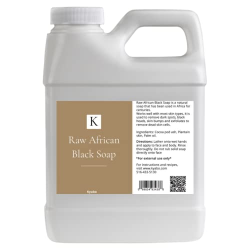 African Black Soap Liquid 32 oz | Pure Natural Organic