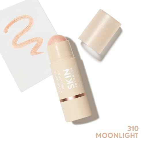 CoverGirl Trublend Skin Enhancer Highlighter Balm Stick, 310 Moonlight, Vegan Formula, Easy to Use, Glides on Effortlessly, Non-Greasy, Doesn't Crease, 0.21oz