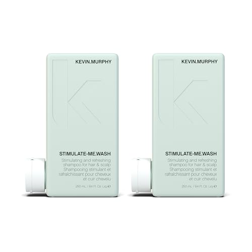 KEVIN.MURPHY STIMULATE-ME.WASH - Clarifying Shampoo for Hair & Scalp - For All Types - Stimulates Hair - Strengthening - Cruelty Free Shampoo - 250 mL / 8.4 fl oz (Pack of 2)