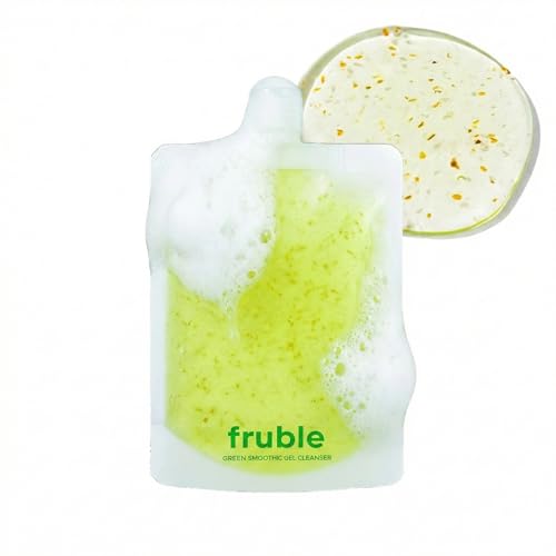 Green Smoothie Gel Cleanser, Gentle Facial Cleanser with Upcycled Broccoli Extract for Sensitive Skin, Hydrating & Pore Care, Korean Skincare