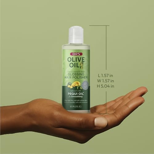 ORS Olive Oil Moisturizing Hair Lotion & Frizz Control Shine Polisher with Castor & Pequi Oil (2 Piece Set)
