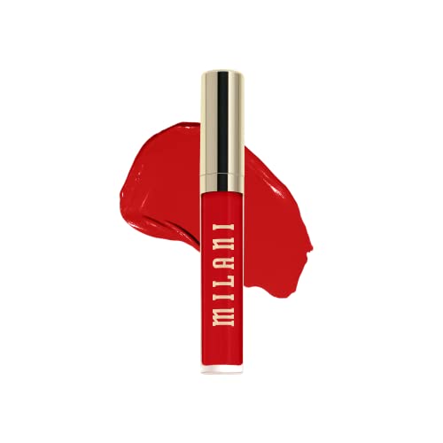 Milani Stay Put Longwear Liquid Lipstick - Smudge-Proof, Kiss-Proof, and Fade-Resistant Formula for All-Day Wear - Red Flag