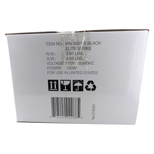 Waxness Professional Metallic Wax Heater WN5001 Black Elite-Series 1 Lb 5 Years Warranty