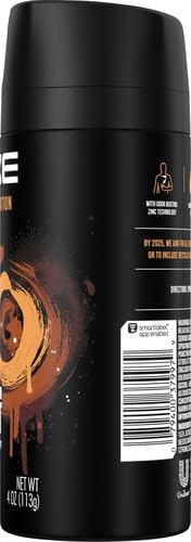 AXE Dark Temptation Body Spray for Men 4 Oz (Pack of 6)