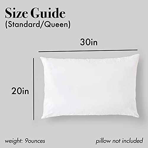 100% Mulberry Silk Pillowcase, Queen Pillowcases for Skin Care and Healthy Hair, Soft Silk Fabric, Queen Size - Meili and Grace