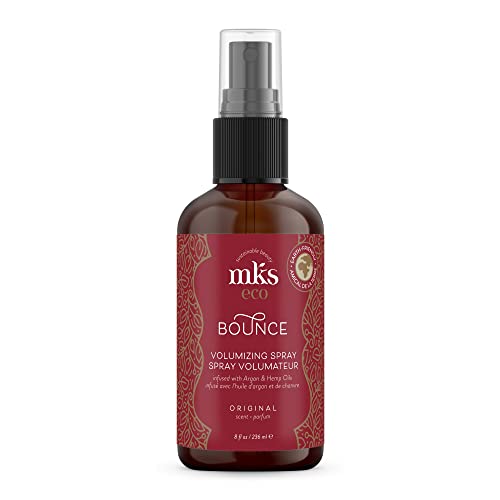 MKS eco Bounce, Original Scent - 8 fl oz - Volumizing Spray - Natural-Looking, Weightless Volume - Moroccan Argan Oil, Hemp Seed Oil & Panthenol - Vegan & Cruelty Free